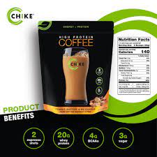 Chike High Protein Coffee Peanut Butter Iced Coffee 16 8 Ounce Natural Whey Supplement Pre Or Post Workou Protein Coffee Protein Nutrition Healthy Diet Shakes