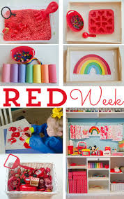 Happy Organized Life Red Week 21 Months Preschool Colors Color Activities Preschool Activities