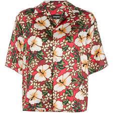 Save 5% with coupon (some sizes/colors) Dsquared2 Hawaiian Floral Print Shirt 490 Liked On Polyvore Featuring Tops Multicolour Ha Floral Print Shirt Hawaiian Floral Print Hawaiian Print Shirts