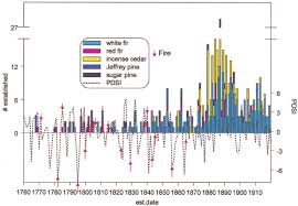 a graph of the number of trees established each year between