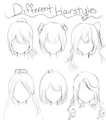 Anime drawing reference guide from s media cache. Hairstyles For Girls Drawing Reference Hairstyles 4 Girls Drawing Page 3 Line 17qq Com