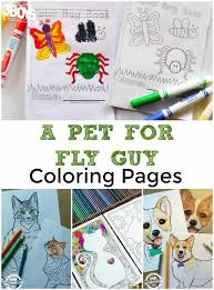 More 100 images of different animals for children's creativity. A Pet For Fly Guy Coloring Sheets 3 Boys And A Dog 3 Boys And A Dog
