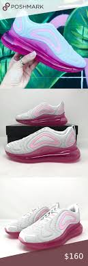 Nike Air Max 720 White Pink Rise Laser Fuchsia Rare Nike Air Max 720 New In Box Nike Air Max 720 Women S Nike Air M In 2020 Nike Air Max Womens Shoes Sneakers Nike Air