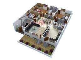 Black and white marble background. 3d Floor Plans 3d House Design 3d House Plan Customized 3d Home Design 3d House Map 3d House Plans Model House Plan 3d Home Design