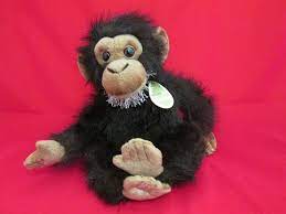 9 Sitting Aurora Realistic Baby Monkey Chuma Chimp Brown Black Plush Stuffed Aurora Pets For Sale Baby Monkey Animals