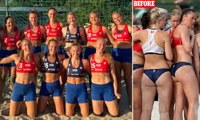 It was first organized by the oceania continent handball federation in 2017. Norway S Beach Handball Team Refuses To Wear Bikini Bottoms And Faces A Fine Daily Mail Online