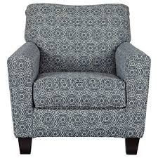 A mid century wingback chair pairs great with sofas & sectionals to make a design statement in your living room. Signature Design By Ashley Brinsmade Accent Chair With Blue Medallion Fabric Royal Furniture Upholstered Chairs
