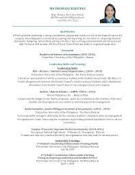 Our accountant resume follows the format recommended by resume experts and are professionally worded and formatted and free to use! Bs Accountancy Graduate Resume