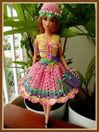 Pin Von Miriam Zwerina Auf Hakeln Barbie Kleider Puppenkleidung Kleidung Hakeln