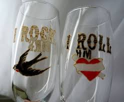 Your Place To Buy And Sell All Things Handmade Rockabilly Wedding Retro Wedding Gifts Wedding Champagne Glasses