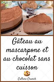Gateau Sans Cuisson Au Mascarpone Et Au Chocolat La Recette Facile En 2020 Gateau Sans Cuisson Gateau Chocolat Sans Cuisson Recette