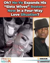 Oh? Looks like #NeYo just added a fourth member to his growing polygamous  love life. 👀