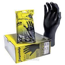 Здрави нитрилни ръкавици без талк за еднократна употреба BLACK MAMBA | АКВА  СИСТЕМИ