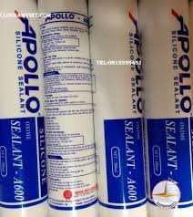 Keo silicone Apollo A600 Màu sắc: trắng trong clear, trắng sữa white, đen  black, xám gray