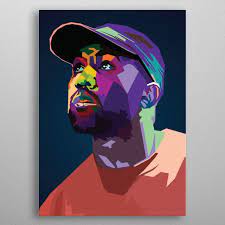 Kanye West Wpap Pop Art Metal Poster Rapper Art Kanye West Painting Pop Art Posters