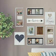 Broderick 9 Piece Heart Decor Picture Frame Set Frames On Wall Family Wall Decor Picture Frame Wall