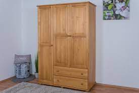 H=104 b=111 t=50 oberes teil in cm. Kleiderschrank Kiefer Vollholz Massiv Erlefarben Junco 06 Abmessung 195 X 135 X 59 Cm H X B X T