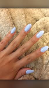 And then embellish it with one of these trendy colors. Almond Shape Baby Blue Baby Blue Acrylic Nails Light Blue Nails Blue Acrylic Nails