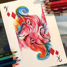Another beautiful drawing of a cheetah. Marker Drawing Colorful Drawings Animal Drawings Pencil Drawings Of Animals