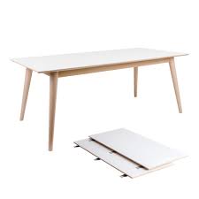Storado de esstisch rund 0588 120 weiss matt edelstahloptik ausziehbar tisch esszimmertisch 283 99. Nora Esstisch Ausziehbar Weiss 195 285 Cm Nimarahome De