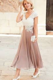 V Neck Chiffon Mother Of The Bride Lace Dress With Cap Sleeves In 2020 Festliche Kleider Hochzeit Festliche Kleider Kleid Hochzeit