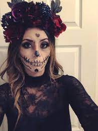 Day Of The Dead Makeup Skull Makeup Diy Floral Crown Diy Floral Crown Halloween Crafts For Kids Diy Crown