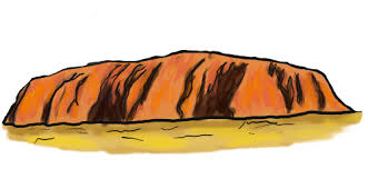 Uluru Sketch English Posters Sketch Book Wedding Quilt