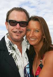 Kirk Pengilly and Layne Beachley