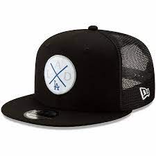 Men S Los Angeles Dodgers New Era Black Vert Trucker 9fifty Adjustable Snapback Hat Your Price 31 99 Snapback Hats Dodger Hats Hats For Men