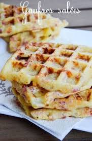 Gaufres Salees Avec Images Gaufres Salees Recette Pomme De Terre Lardon