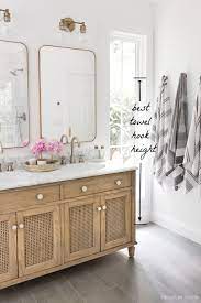 Upgrade your master suite with modern bath hardware. Must Have Bathroom Measurements Towel Bar Height Toilet Paper Holder Height More Driven By Decor