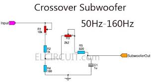 Subwoofer Crossover Filter Circuit Subwoofer Amplifier Subwoofer Electronics Circuit
