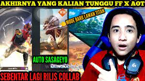 Free fire indonesia, freefire, gameplay free fire, free fire battlegrounds,attackontitan,narutoff,attackontitanfreefire,freefireattackontitan,narutofreefire,ffcollab,ffaot. Bocoran Bukti Update Besok Ff Collab Dengan Attack On Titan Free Fire X Aot Indonesia Youtube
