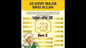 Oleh karena itu, allah subhanahu wa ta'ala mempunyai sifat wajib wujud (ada) dan lawannya adalah sifat mustahil bagi allah subhanahu wa ta'ala adalah adam (tidak ada). Sifat 20 Bagi Allah Almagfurulahu Tgh Muh Sibawaihi Mutawalli Part 2 Youtube