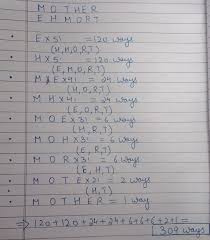 Total number of words can be arranged by placing. At What Place Does Mother Come When We Sort All The Words Formed By Rearranging The Letters Of That Word In A Dictionary Format Quora