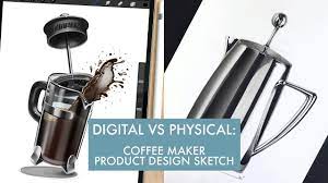 Develop3d magazine posted an article online about the evolution of digital design sketching, and how digital methods are fitting into the workflow of designers. Digital Vs Physical Coffee Maker Product Design Sketch Youtube