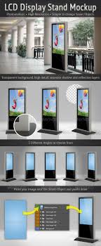 Lcd Display Stand Mockup Mockup Digital Signage Digital Signage Displays