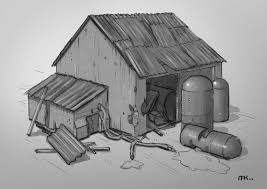 It is more affordable than building a conventional house. Another House I Drew More Modern I Tried To Draw Different Materials In Greyscale I Think The Perspective Is Not That Bad What Do You Think About It Anything Wrong With It