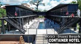 They built the first shipping container hotel in Diani Beach, Kenya