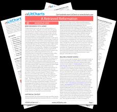 A Retrieved Reformation Summary Analysis From Litcharts