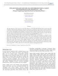 Pengaruh return on assets (roa), return on equity (roe), earning per share(eps), dan debt to equity ratio (der) terhadap harga saham (studi kasus pada perusahaan sub sektor otomotif dan komponen di bursa efek indonesia(bei) periode. Jurnal Nasional 1