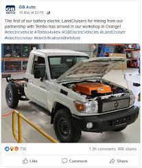 Toyota built the first land cruiser in 1951. Electric Landcruiser Converted For Australian Mining Industry Goes Viral
