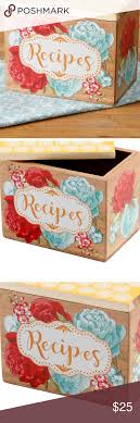 Pioneer Woman Blossom Recipe Box Pioneer Woman Vintage Crystal Rustic Elegance