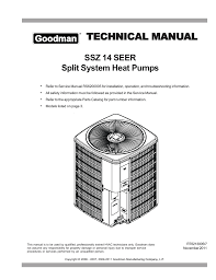 Goodman Technical Manual Manualzz Com