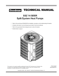 goodman technical manual manualzz com