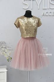 Gold Sequin Top In 10 Colors With Short Fay Tulle Skirt Party Etsy Gold Sequin Top Gold Dress Outfits Pink Dress Short