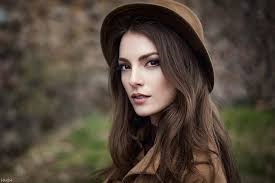 Bokeh asian beauty hot girls beautiful women. Hd Wallpaper Models Karina Suntseva Bokeh Girl Hat Portrait Retro Wallpaper Flare