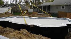Concrete coping one big problem about installing your own fibreglass swimming pool is finding someone who can install a. Fiberglass Swimming Pool Kits Pool Kits Swimming Pool Kits