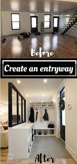 Fabriquer Une Entree Avec Une Verriere Et Des Etageres Ikea Idee Entree Maison Amenagement Entree Maison Entree Maison
