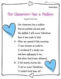 This Is A Cute Poem Titled Our Classroom Has A Mailbox By Jack Prelutsky The Students Can Learn The Poem Throughout Th Valentines Day Poems Valentines Quiz